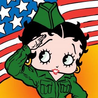 betty boop military cards