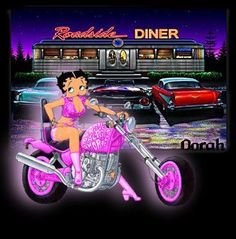 betty boop biker cards