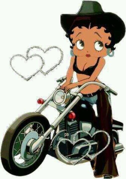 betty boop biker cards