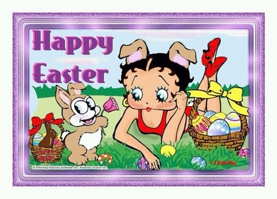 Betty Boop Easter Cards