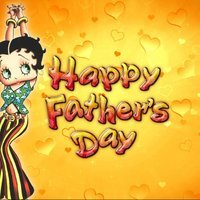 betty boop father's cards