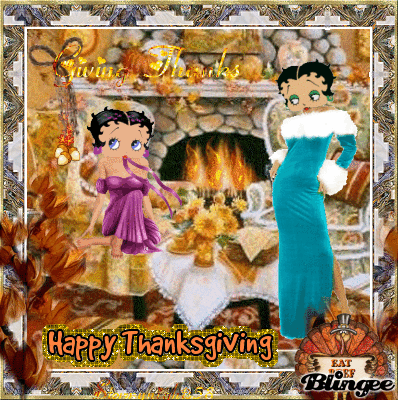 betty boop thanksgiving cards