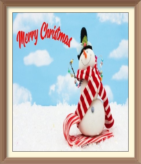 christmas snowman card