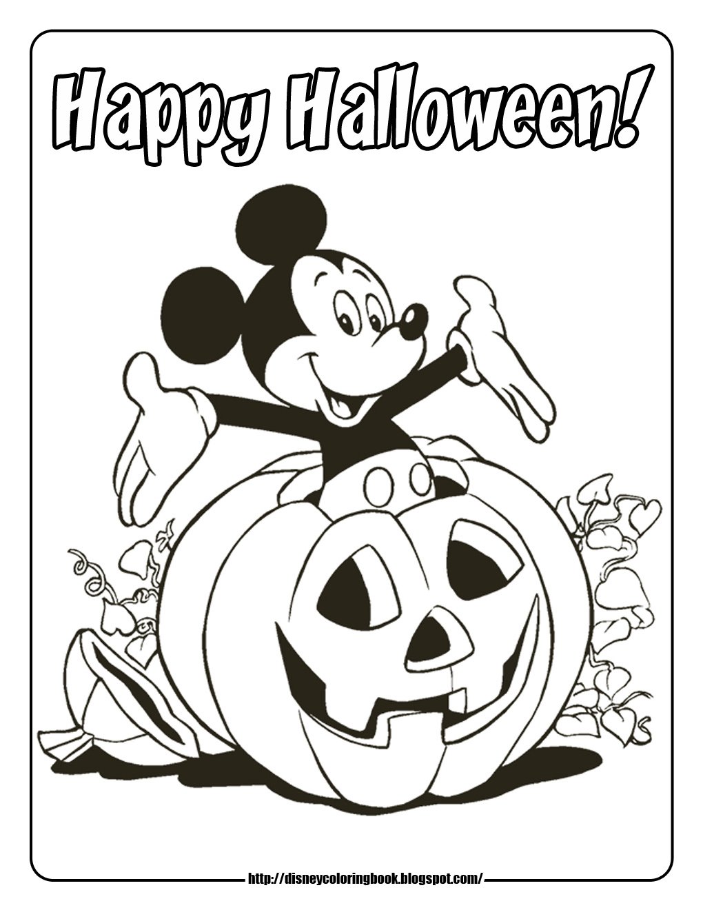 Halloween Coloring Page