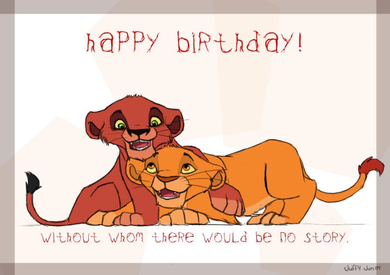 lion king birthday cards