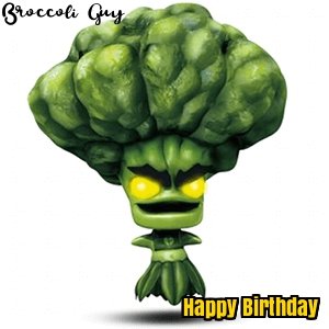 skylanders broccoli-guy birthday