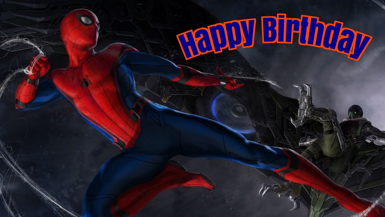 spiderman cards birthday