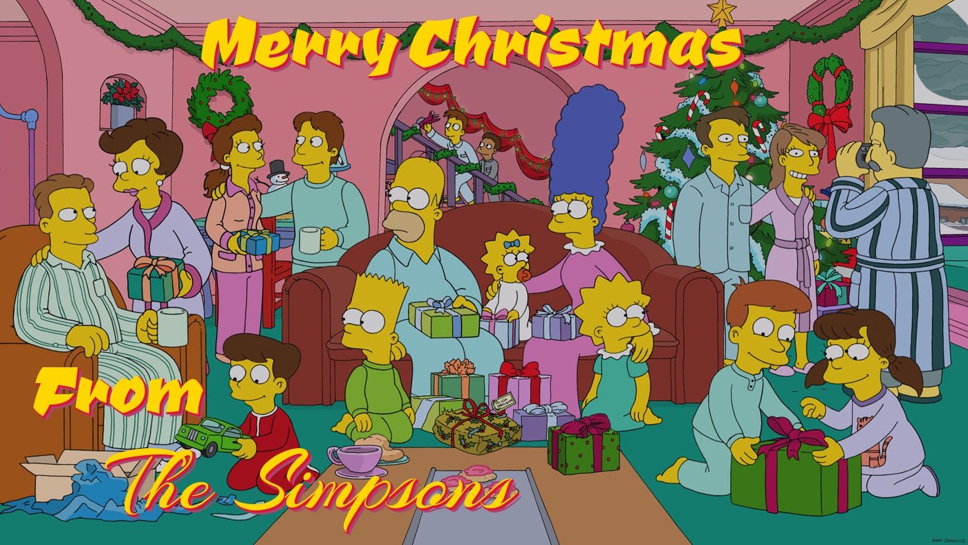 the simpsons christmas cards