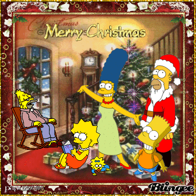 the simpsons christmas cards