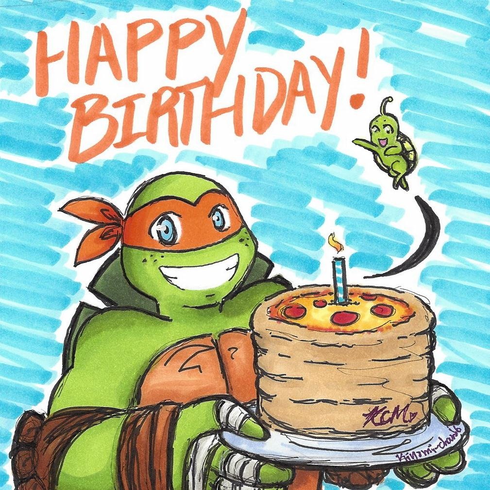 Free Printable Teenage Mutant Ninja Turtles Birthday Cards