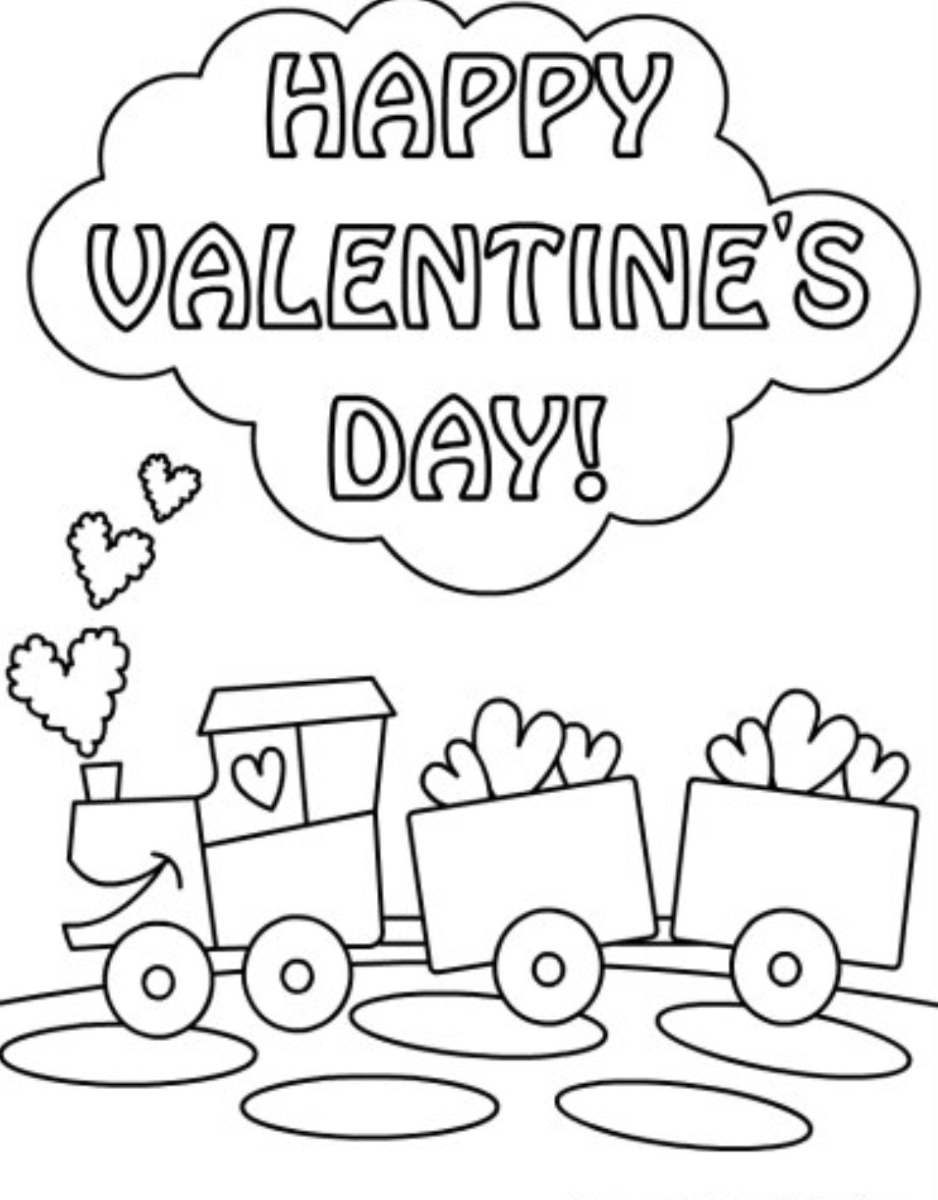 among us valentine coloring page