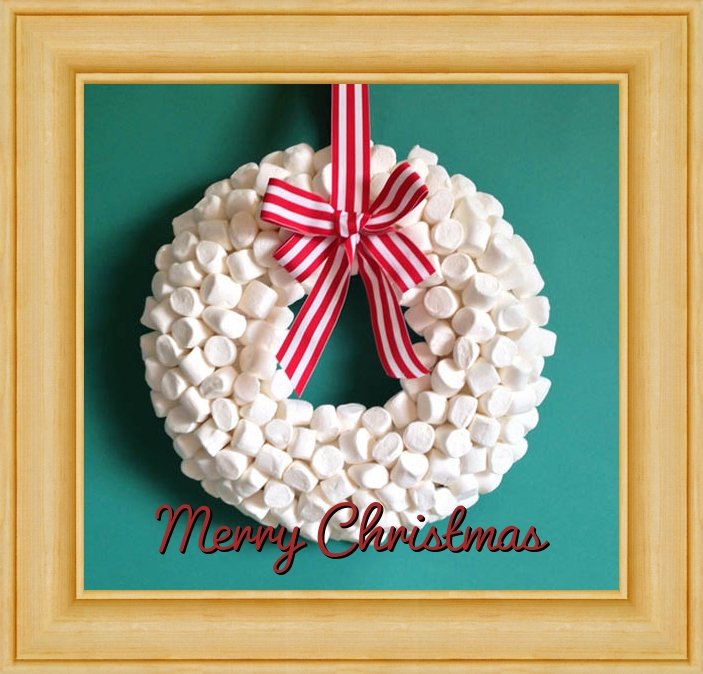 Christmas-Wreath card