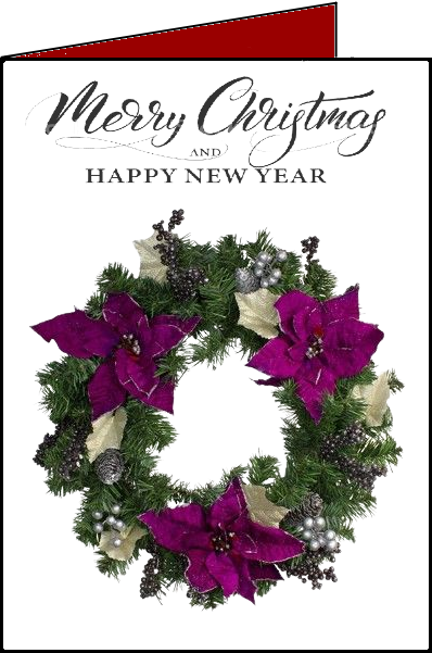 Christmas-Wreath ecards