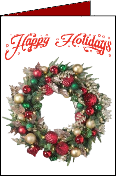 Christmas-Wreath ecards