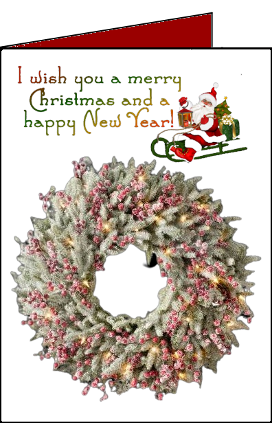 Christmas-Wreath ecards