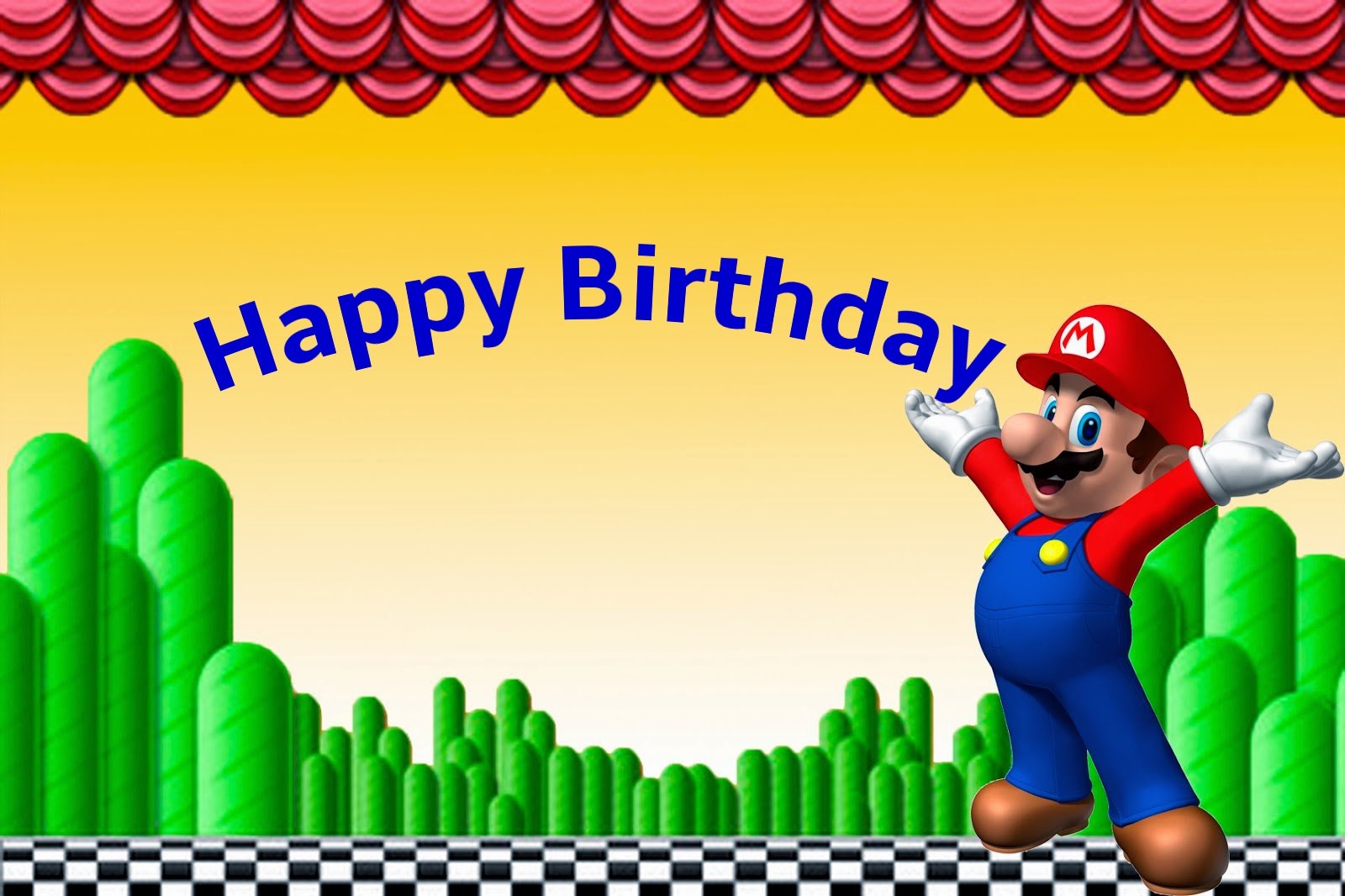 Mario and Luigi birthday cards