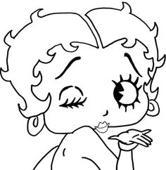 betty boop coloring