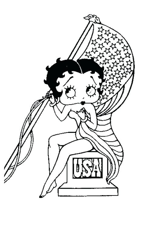 Betty Boop Coloring Pages