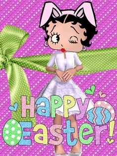 Betty Boop Happy Easter Cards