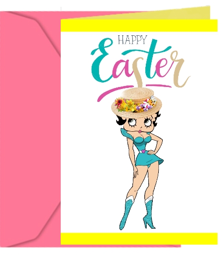 Betty Boop Happy Easter Cards