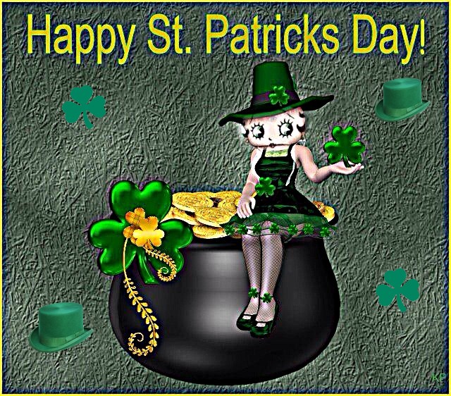 betty boop st.patricks cards