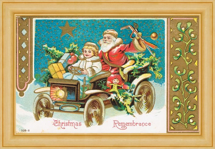 christmas 1900s card