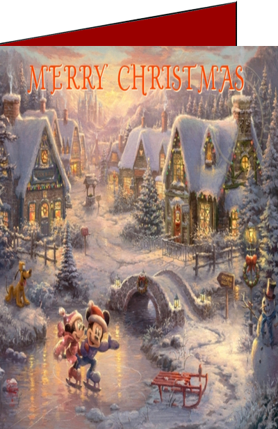 christmas art greeting card