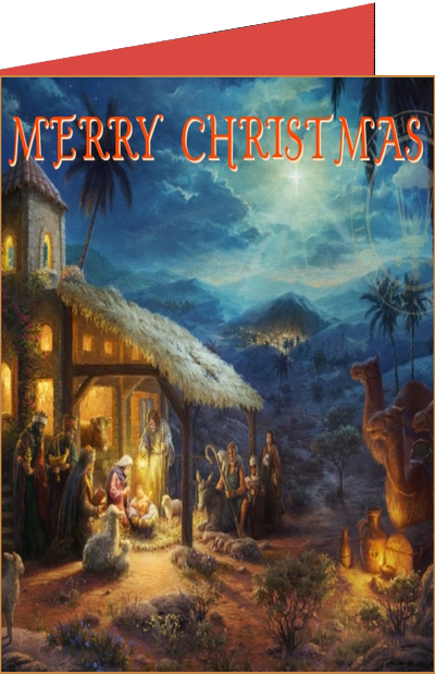 christmas art greeting card