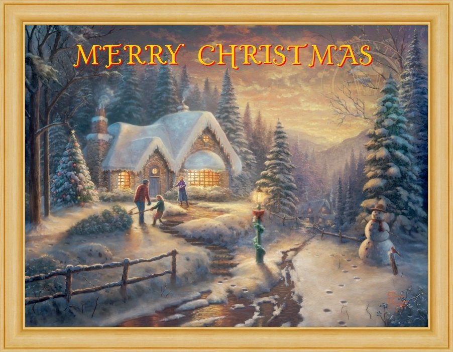 christmas art ecard