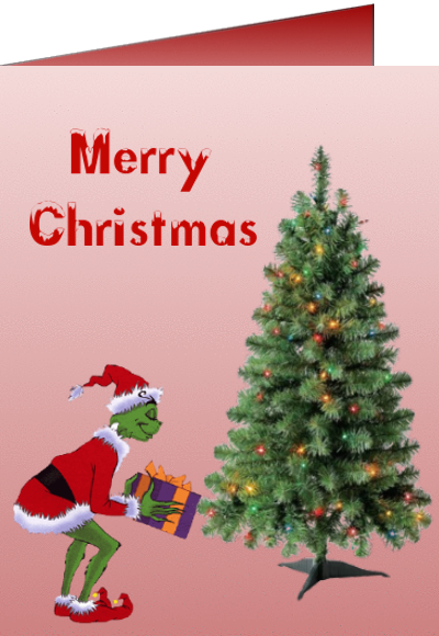 grinch christmas card