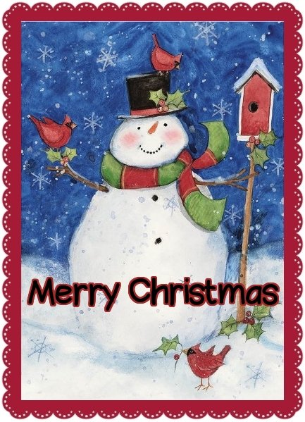 christmas snowman ecards