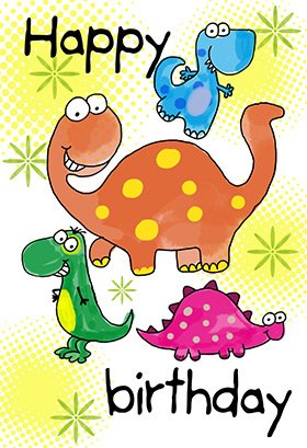 dinosaur birthday cards