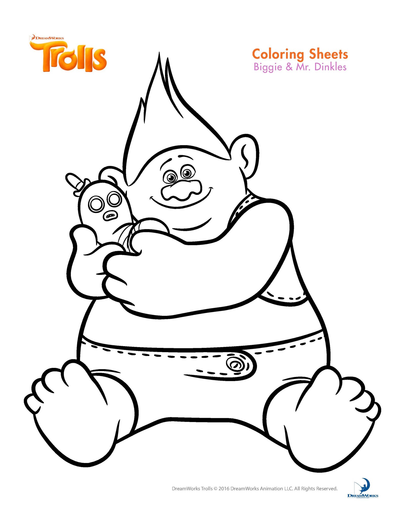 Trolls Coloring Pages