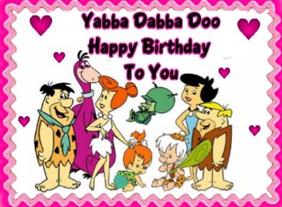 the flintstones birthday cards
