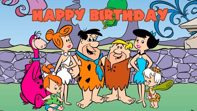 the flintstones birthday cards