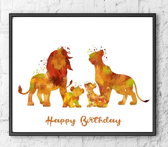 lion king birthday cards