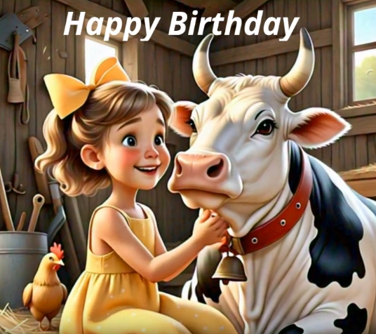 little-girl-cow