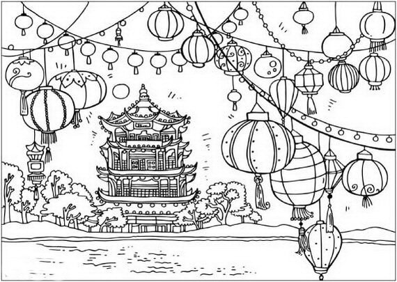 new year coloring pages