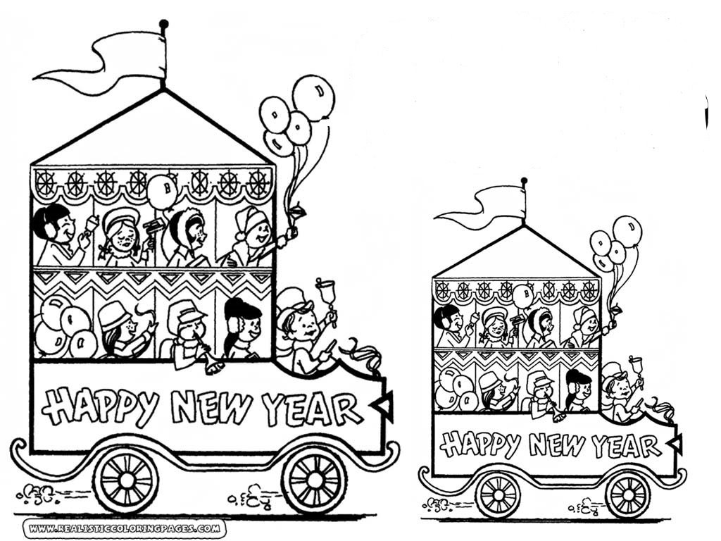 new year coloring pages