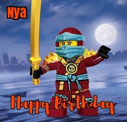 ninja-go birthday cards