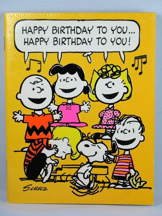 peanuts birthday singing cards