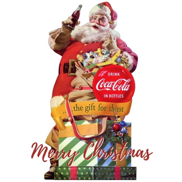 santa-and-coca-cola ecard