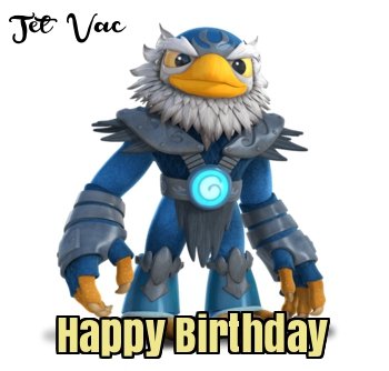 skylander-jet-vac birthday cards