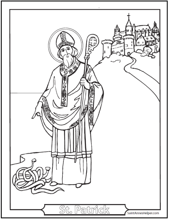 st-pats-coloring coloring pages