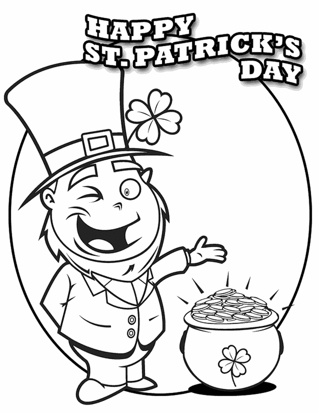 st-pats-coloring coloring pages