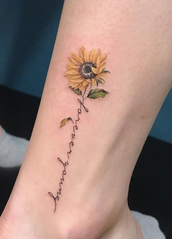 Womens sunflower Tattoos